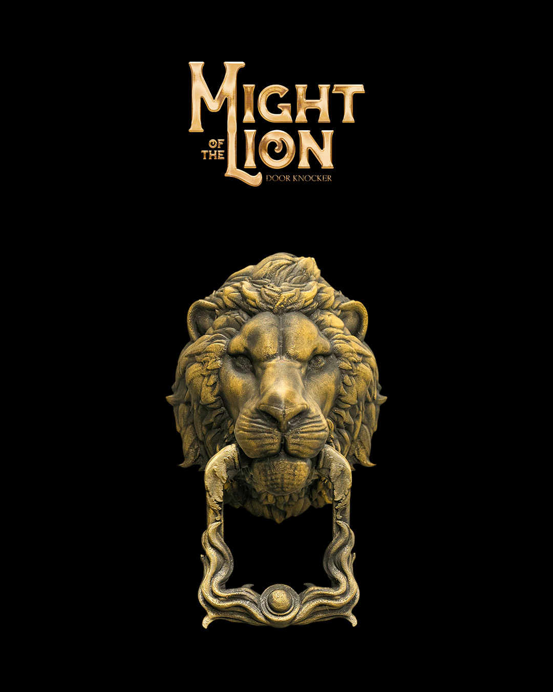 Might of the Lion Door Knocker